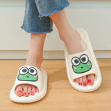 Cartoon Frog Summer Beach Slides